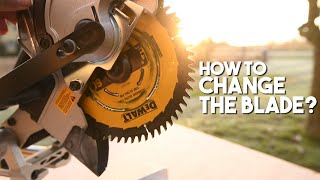 How to change the blade on a miter saw [upl. by Ahsilaf]