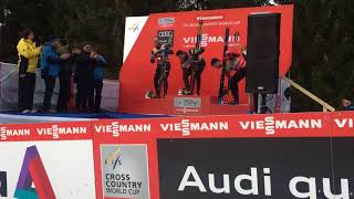 Tour de Ski 20172018  Mens Prize Giving Ceremony [upl. by Enyr]