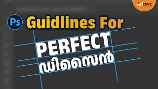 How to use guidelines in Photoshop Malayalam  Add Margins Use Ruler amp Grid  Scale  Guide [upl. by Radferd]