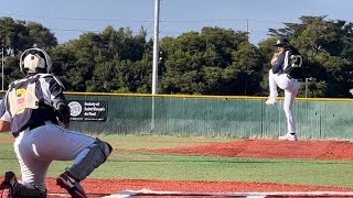 Greg Salazar RHP Monterey Amberjacks  Pecos League [upl. by Assek]