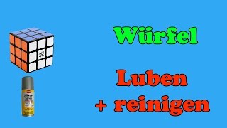 Rubiks Cube  Luben und Reinigen mit SilikonSpray  Tutorial Deutsch  CubingDE [upl. by Barth]