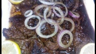 How to Cook Pinoy Bistek Filipino Beef Steak [upl. by Luigino]