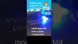 📚🔥 COMO grabar AGENDAS piel con laser DIODO y LASER GRBL parte 3 [upl. by Irmgard]