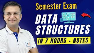 Complete DS Data Structure in one shot  Semester Exam  Hindi [upl. by Ahtikal]