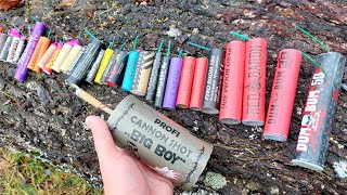 MEGA TEST 60 PETARDE  BOMBE DIFERITE  Test firecrackers  Compilation Polenboller [upl. by Brink]