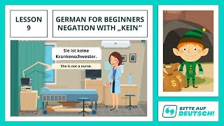 Conversational German for Beginners A1A2  Lesson 9 Negation Using quotKeinequot [upl. by Alliuqa]