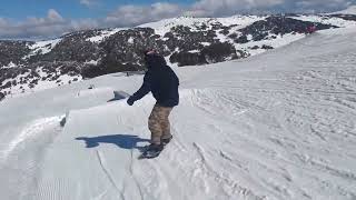 Snowboarding  Falls Creek ‘22  A full lap of Panorama terrain park [upl. by Rodie999]