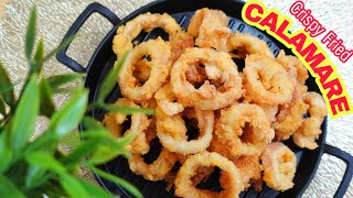 The Secret of Crispy Fried Calamares without breadcrumbs  Better than Restaurant [upl. by Pernell741]