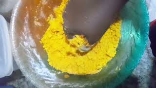 Okpa Bambara nut powder preparation [upl. by Ahsila580]