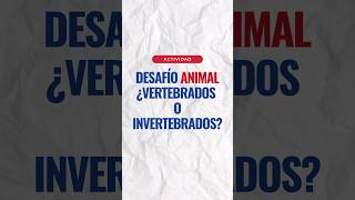 🦁VERTEBRADOS e INVERTEBRADOS 🦋 para niños 🕹 Actividad para PC o Celu juego educacion aprender [upl. by Drusie173]