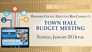 Harford County Executive Bob Cassillys Budget Town Hall for FY25 [upl. by Irret]