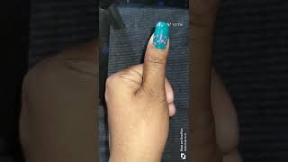 Green and pinky nails art nailart yt [upl. by Bergerac]