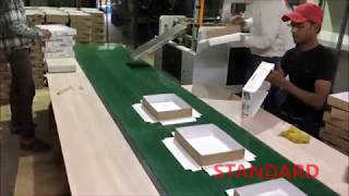 Rigid box wrapping machine automatic adjustment type [upl. by Lorianne]