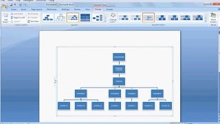 How to Make Organizational ChartLearn ms word easily [upl. by Menides26]