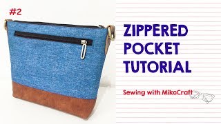 Tutorial tas  menjahit kantong resleting bobok  Bag Making with Mikocraft [upl. by Krispin27]