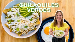 Chilaquiles verdes con pollo receta fácil y deliciosa [upl. by Hartwell]