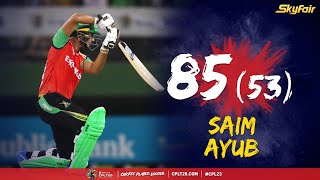 Saim Ayubs Incredible Innings to Put Him Top of the Scoring Charts  CPL 2023 [upl. by Airdua]