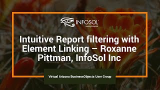 Intuitive Web Intelligence Report Filtering with Element Linking [upl. by Klenk]