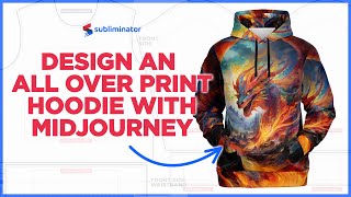 Design an All Over Print Hoodie with Midjourney  Print on Demand Tutorial [upl. by Salvador918]