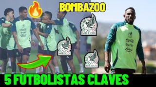 🔥😱Los 5 Futbolistas CLAVAS DE mexico Para ENFRENTAR A Honduras INESPERADO [upl. by Enohpets]