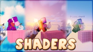 the BEST shaders to use  solo bedwars commentary [upl. by Petrine]