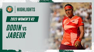 Jabeur vs Dodin Round 2 Highlights  RolandGarros 2023 [upl. by Boynton]