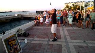 Sword Swallower  Mallory Square Key West ThroughGlass [upl. by Hannaoj]