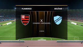 Flamengo x Bolívar  Simulando no FC 24 PC com mods  CONMEBOL Libertadores 2024 [upl. by Ihsorih]