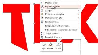 Tutoriel PowerPoint  Comment modifier la forme des lettres [upl. by Renfred70]