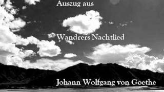 Wandrers Nachtlied  Goethe [upl. by Semele]