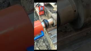 Portable Excavator arm bush press bucket bushing removal tool machine [upl. by Inanaup]