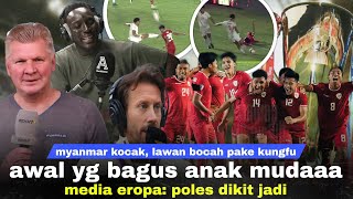 Babak 1 Tarkam Babak 2 Kaget Myanmar Kelabakan Hadepin Tim U22 Media Eropa Puji Talenta Muda Indo [upl. by Lanna]