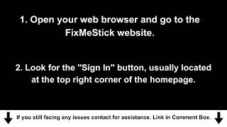 FixMeStick Sign In Account  How to Sign In to Your FixMeStick Account [upl. by Ellocin]