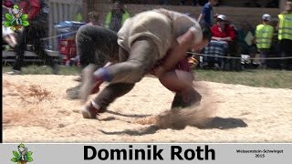 Dominik Roth am Weissenstein  Schwinget 2015 [upl. by Oiliduab]