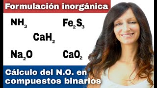 CÁLCULO del NÚMERO DE OXIDACIÓN en COMPUESTOS BINARIOS  Formulación INORGÁNICA actualización IUPAC [upl. by Ellerad]