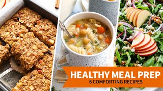 Healthy Meal Prep 6 Fall Recipes [upl. by Odraccir]