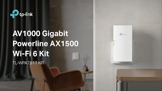 TLWPA7817 KIT 360° Display Video  AV1000 Gigabit Powerline AX1500 WiFi 6 Kit [upl. by Weinshienk]