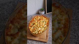 einfacher leckerer Nudelauflauf mit Gemüse und Sahnesauce Gratin Auflauf Casserole غراتان المعكرونة [upl. by Lashond529]