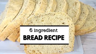 6 INGREDIENTS BREAD RECIPE  BREAD MACHINE EDITION  ZIZZI GREEN [upl. by Corenda]