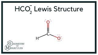 HCO2 Lewis Structure Formate Ion [upl. by Conlee971]