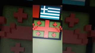 Georgia flag in minecraft [upl. by Sidman]