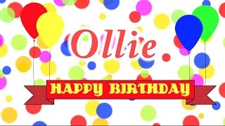 Happy Birthday Ollie Song [upl. by Iilek]