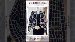 Plaid Casual Tweed Jacket Women [upl. by Nednerb]