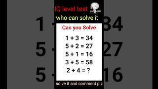 check IQ level maths iq level short study education ytshorts studymeterial [upl. by Anahsirk]