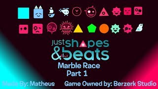 Just Shapes and Beats Marble Race  Part 1 [upl. by Otrebire244]