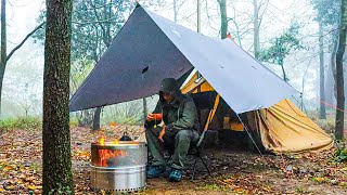 My Best Solo Camping in Wilderness  ASMR Relaxing Video [upl. by Mahon843]