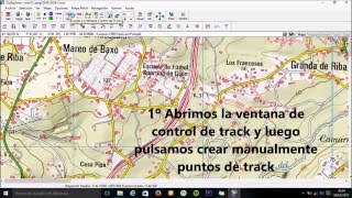 Como crear guardar y abrir track en Oziexplorer [upl. by Yemrots]