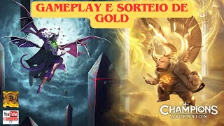 Champions Ascension  Gameplay  Informações  Sorteios de Gold [upl. by Arrahs]