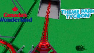 WORLDS TALLEST DIVE COASTER in Theme Park Tycoon [upl. by Eittam112]