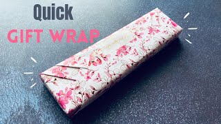 Easy amp Quick Gift Wrapping  DIY Gift Packing Idea  Fancy Christmas Gift Wrap giftwrap [upl. by Yoshio]